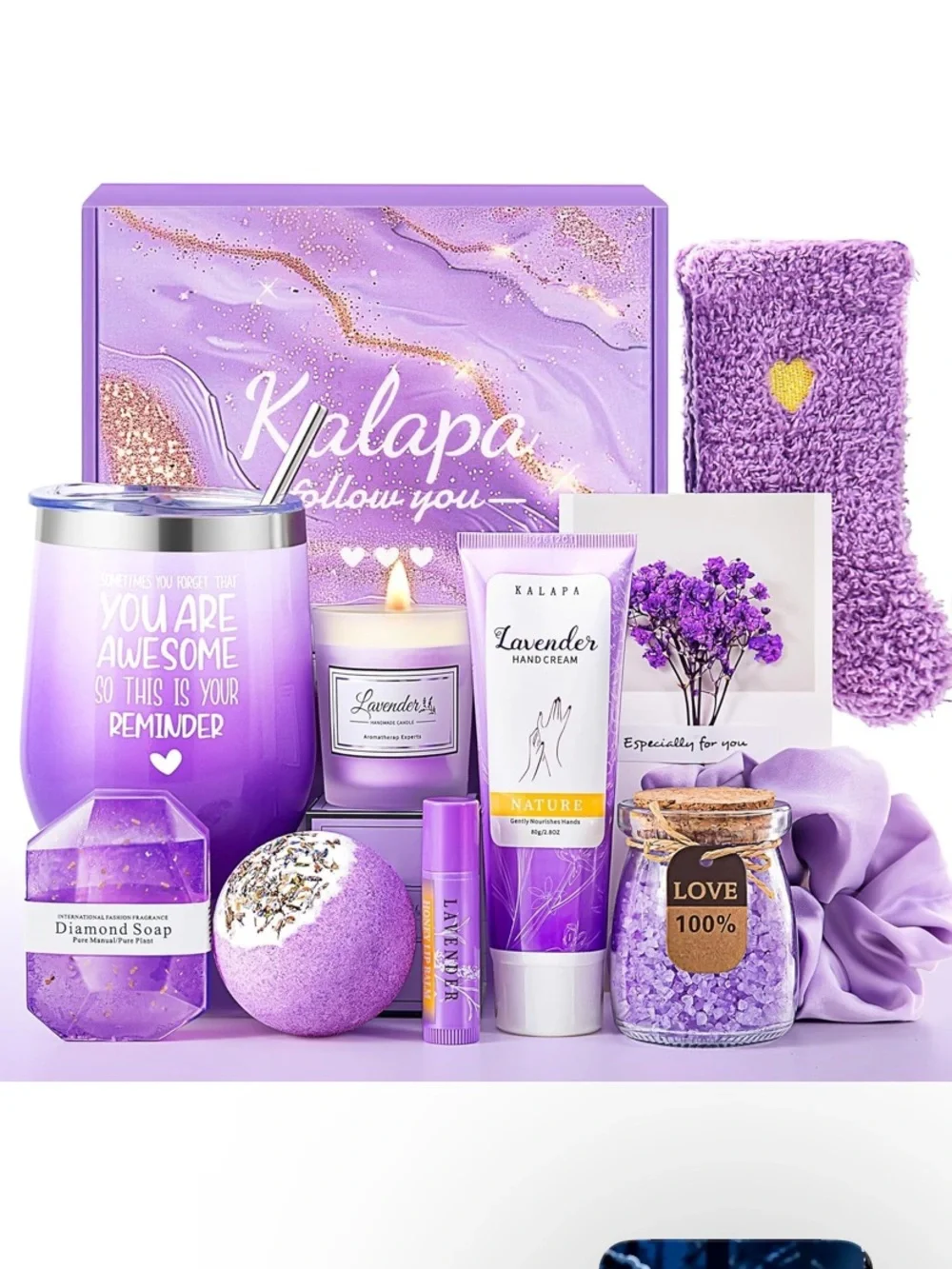 Lavender Marble Gift Box for Special Occasions - Home Party Supplies